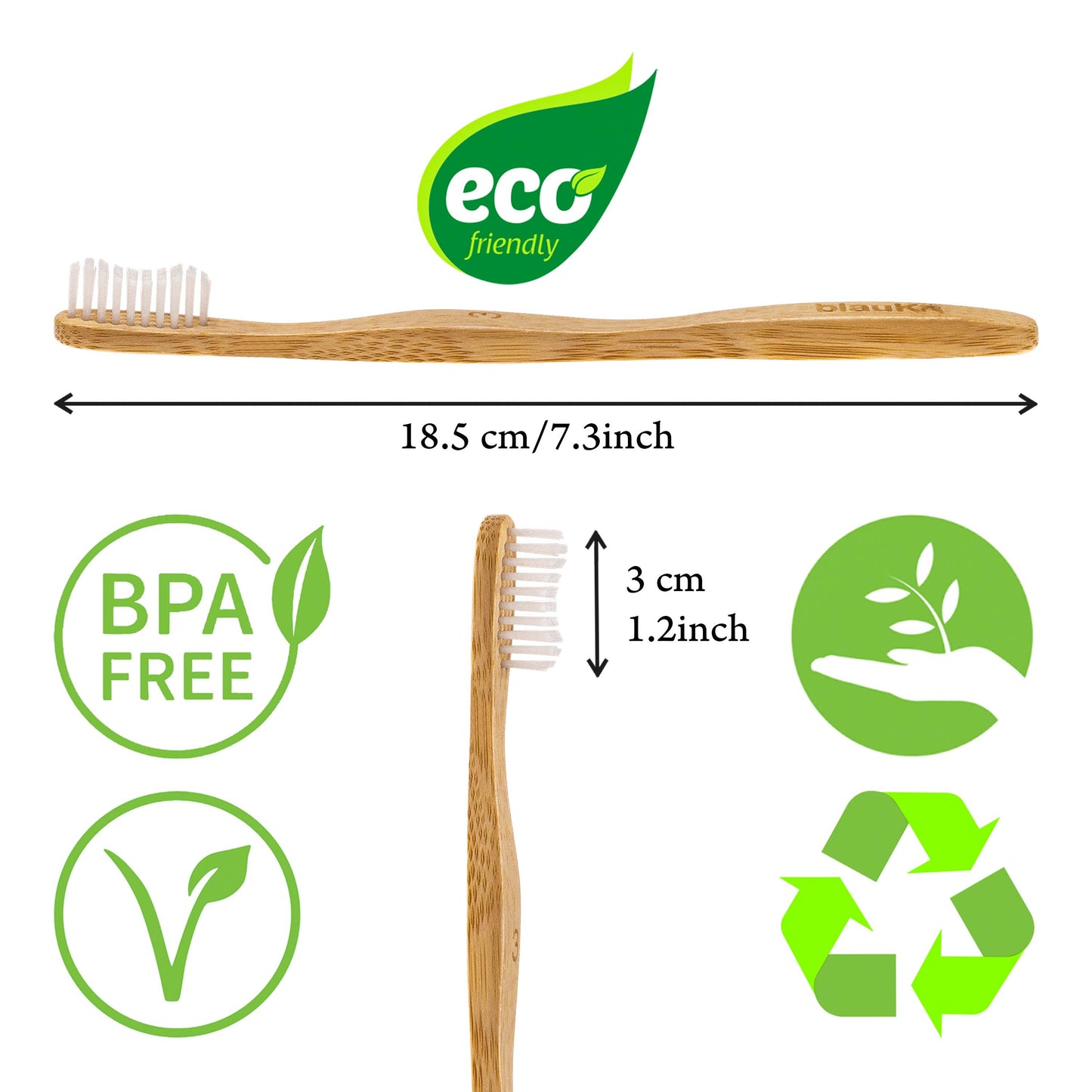 Bamboo Toothbrush Set 4-Pack