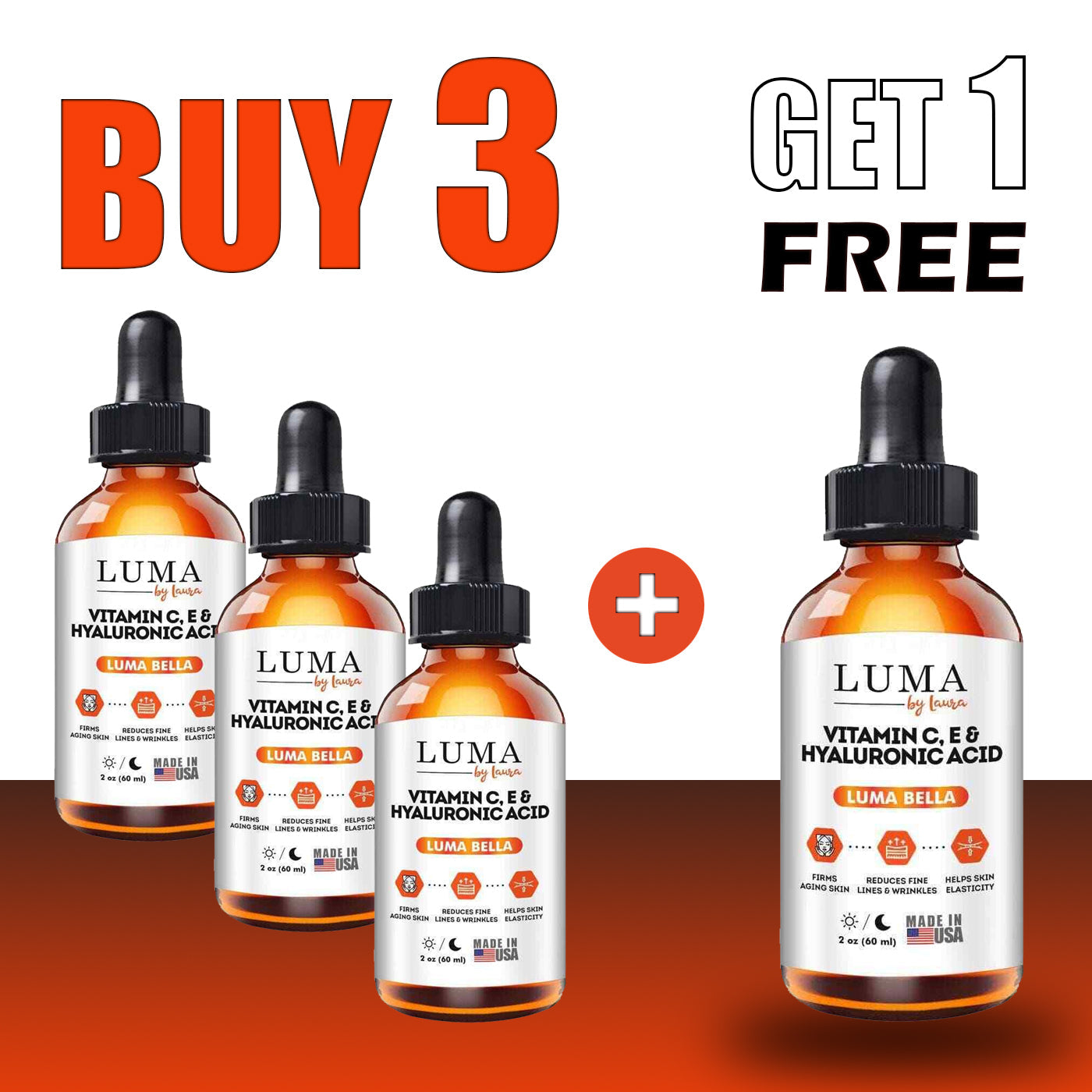 Luma Vitamin C Serum 20% + E + Hyaluronic Acid + Jojoba Oil + Witch