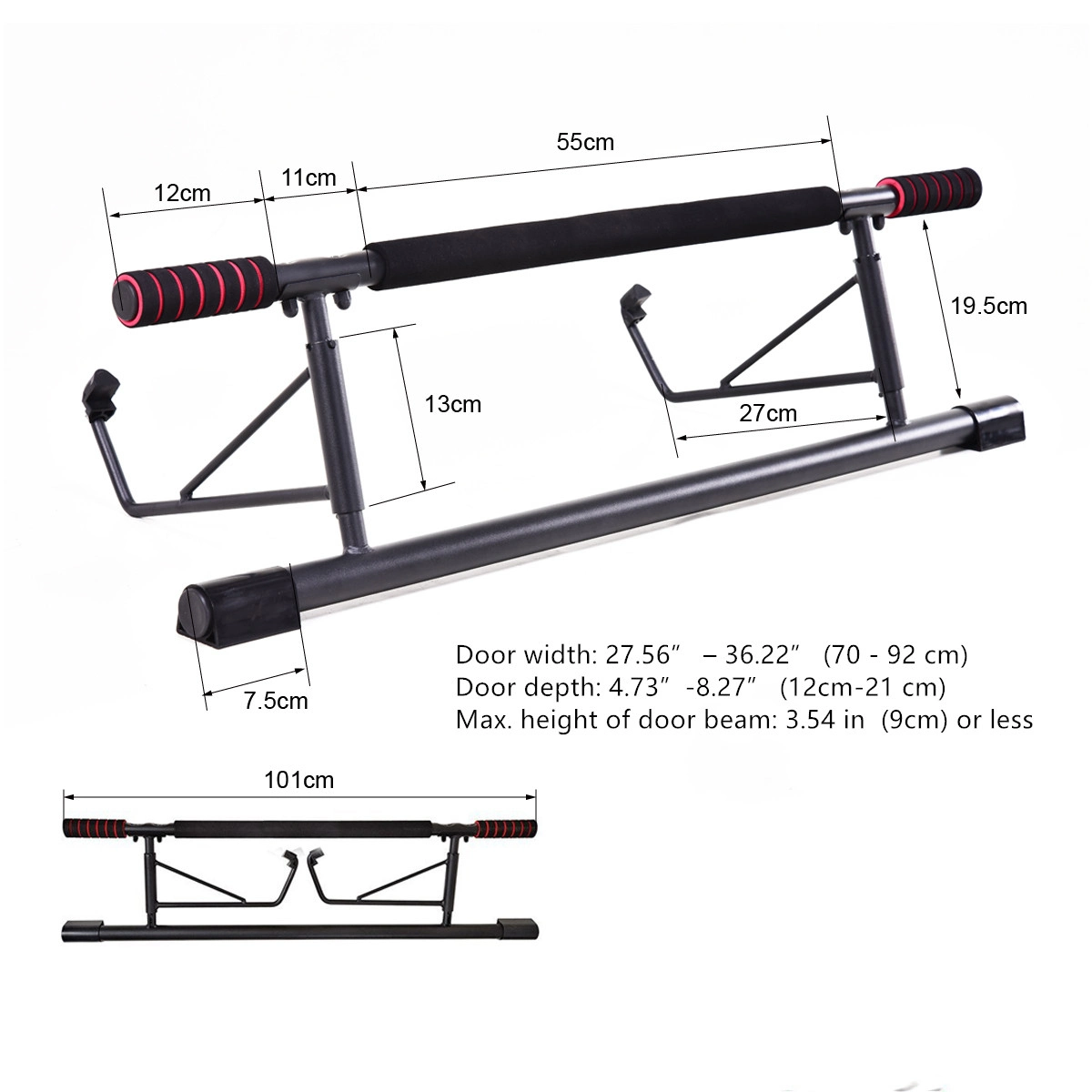 Small size Door training device Single rod and double rod pull-up