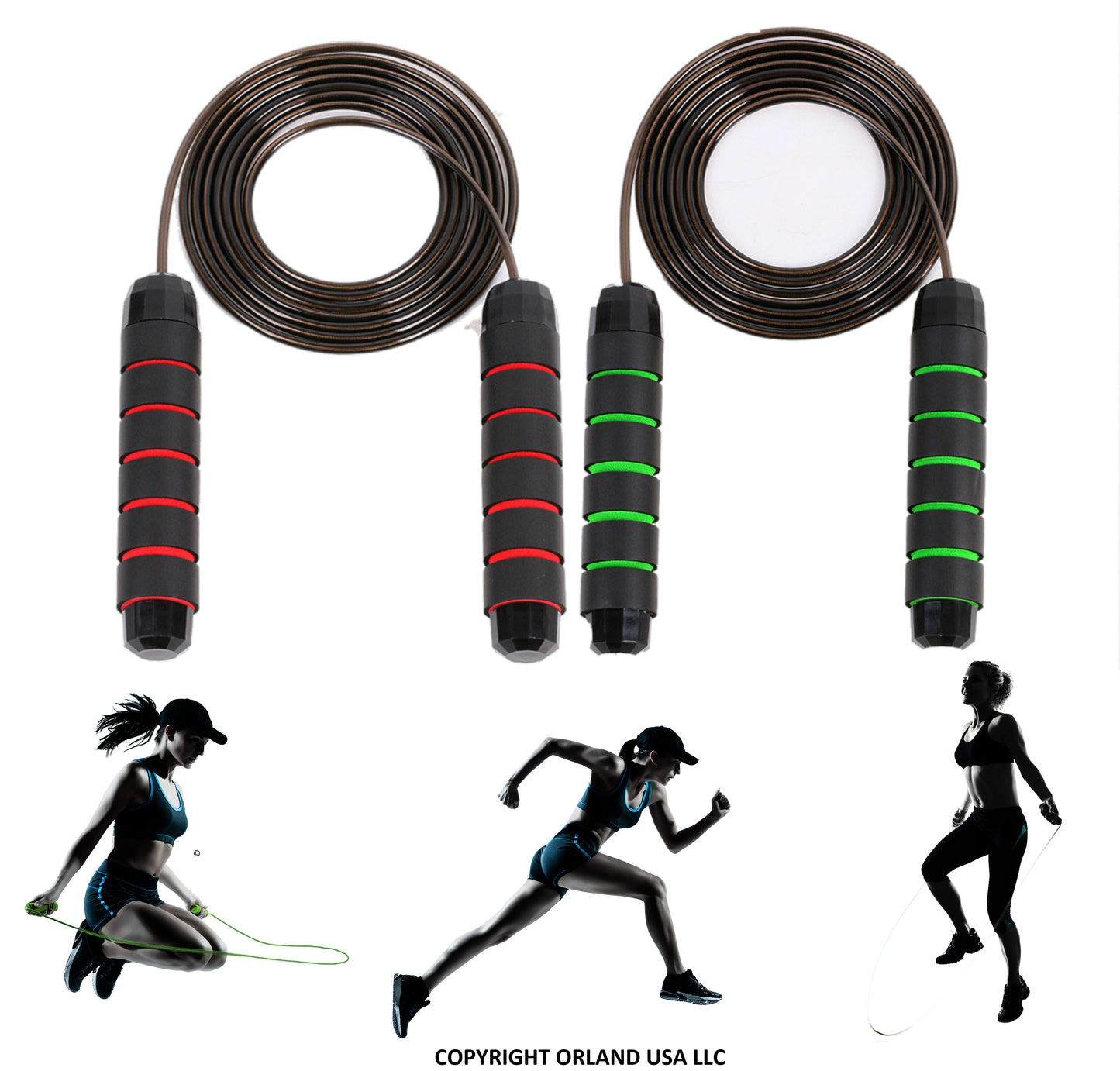 Jump Rope Skipping Aerobic Exercise Adjustable Bearing Speed