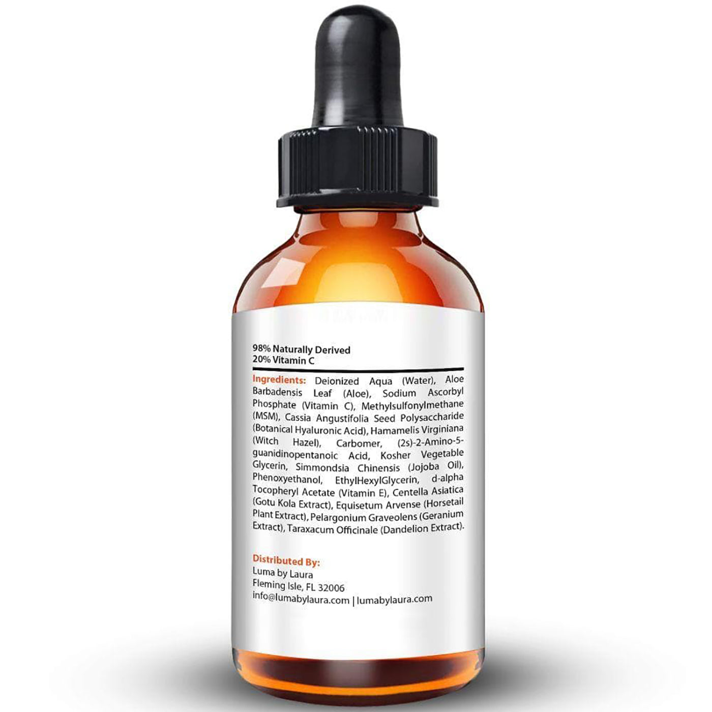 Luma Vitamin C Serum 20% + E + Hyaluronic Acid + Jojoba Oil + Witch